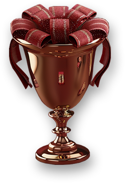 Golden trophy